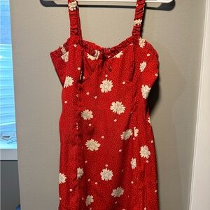 Red Floral Sundress